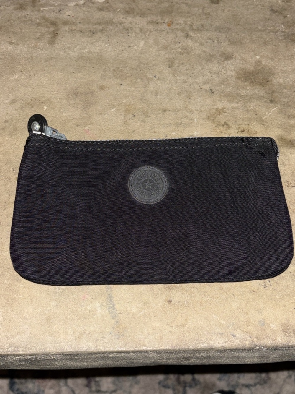 Kipling Creativity Black Zipper Small Pouch (No Monkey Keychain) AC3676